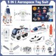 image 3 of Creative Space Adventure Toys for Kids Space Shuttle Rocket Set with Astronauts Rover Satellite and Solar System Mat