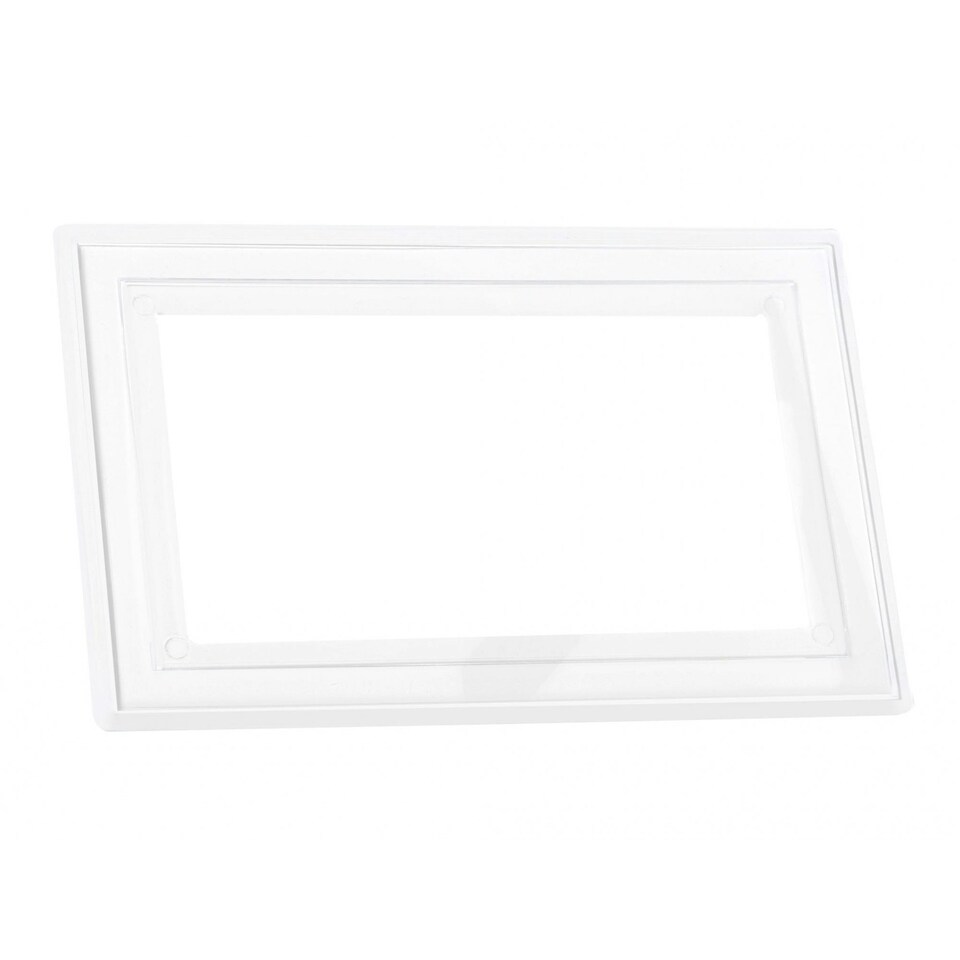 Dencon Finger Plate - Multi Colour - Clear, 2-Gang