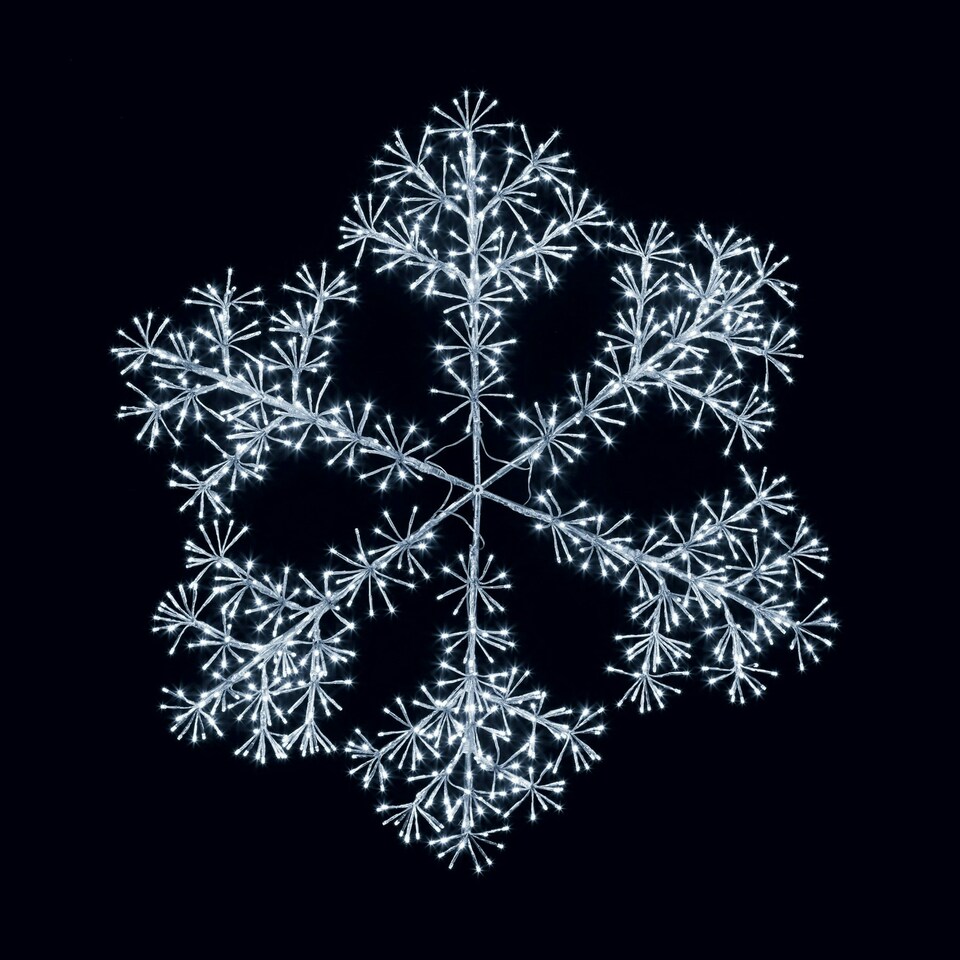 image 1 of Premier Light Up Silver Snowflake Rainbow 90cm
