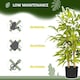 image 6 of HOMCOM Potted Artificial Plants Bamboo Tree for Desk Indoor , 60cm