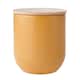image 1 of KitchenCraft Kitchen Canister Yellow Stoneware 9x10cm