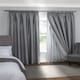 image 2 of Pencil Pleat Blackout Curtain Lining 228cm x 221cm White White | White