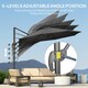 image 4 of Outsunny 3 x 3(m) Cantilever Parasol Garden Umbrella with Base Light Grey Black | Black