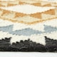 image 4 of Homescapes Agra Handwoven Diamond Kilim Wool Hall Runner - 66 x 200 cm | Multi | Yellow, gold, grey, black and white