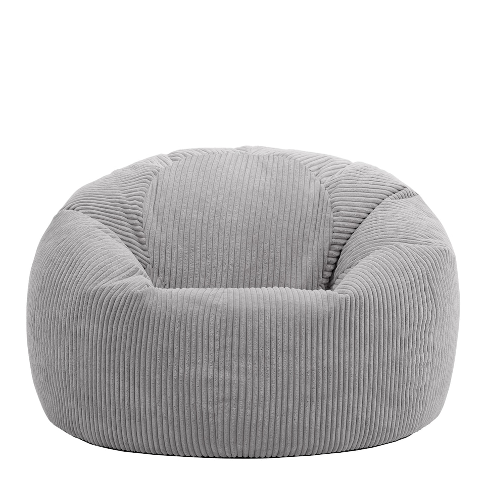 image 1 of Kingston Classic Beanbag Corduroy Light Grey Set of 2 | Grey | Light Grey | 2