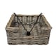 image 1 of Antique Wash Wicker Napkin Holder | Brown | Brown | One Size