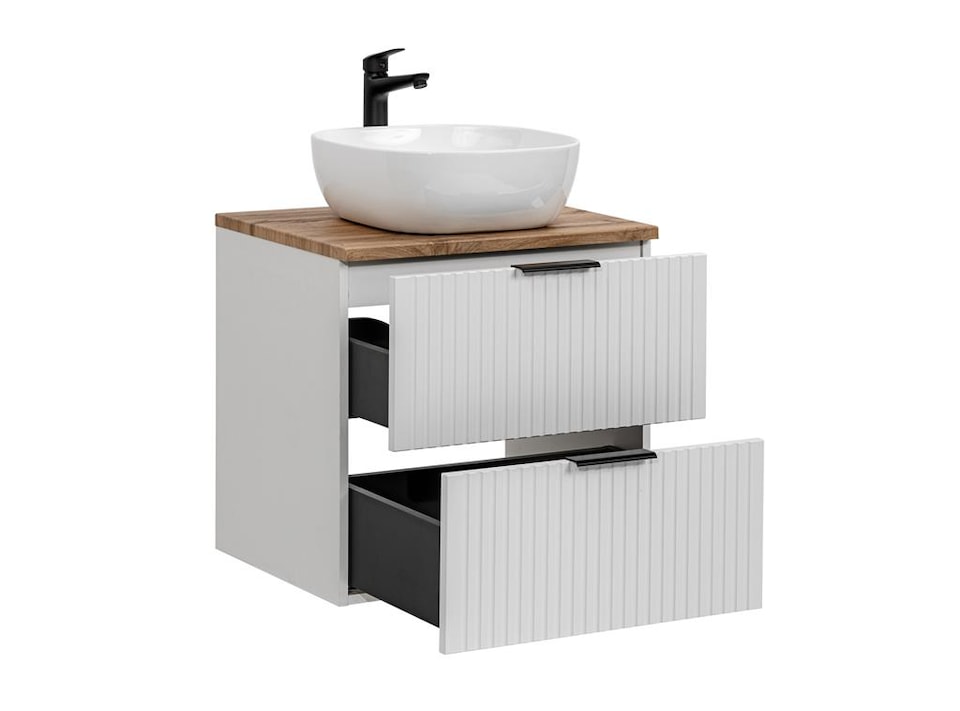 image 1 of Adel Bathroom Laminate Finish Countertop - Oak effect W600xH22mm