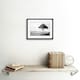 image 2 of Lone Tree Wheat Field Black White Photo 9x7" Black Framed Wall Art Print