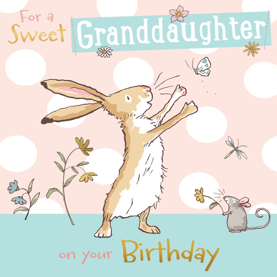image 1 of Guess How Much I Love You Granddaughter Birthday Card