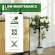 image 8 of Outsunny Set of 2 90cm Artificial Rose Tree, Fake Decorative Plant, White