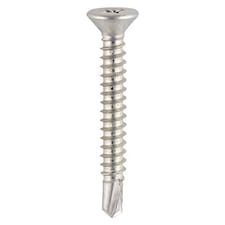 Timco - Window Fabrication Screws - Countersunk - PH - Self-Tapping - Self-Drilling Point - Zinc (Size 4.8 x 45 - 500 Pieces)