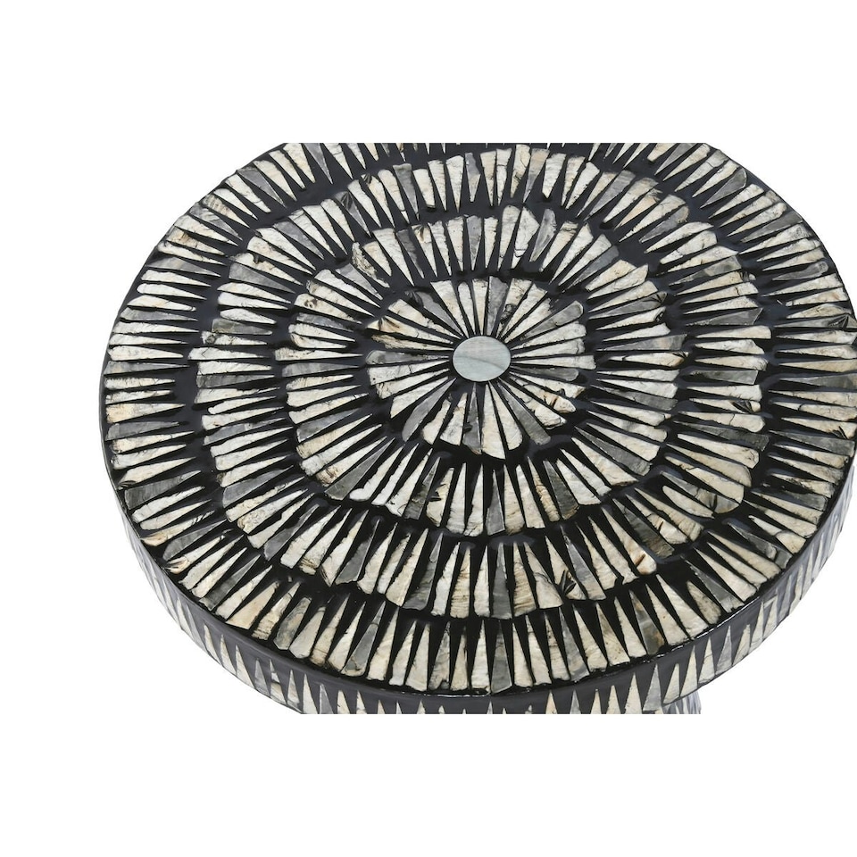image 1 of Side table Home ESPRIT Black Golden 40 x 40 x 48 cm N/A