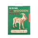 image 4 of Kikkerland 3D Wooden Goat Puzzle On The Farm