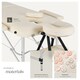 image 8 of Massage Table - 2-zone bed, aluminium frame, with carry bag, head- and armrests | Cream | beige | 1