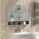 image 2 of kleankin Bathroom Cabinet Wall Mounted Mirror Adjustable Shelves