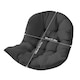 image 5 of Living and Home Thick Hanging Egg Swing Chair Cushion - Black | Black
