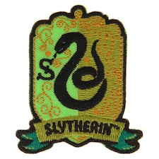 Harry Potter Slytherin Iron On Patch - Green/Black - One Size