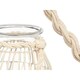 image 3 of Candleholder Tin White Transparent Glass Rope 20 x 30 cm (4 Units) N/A