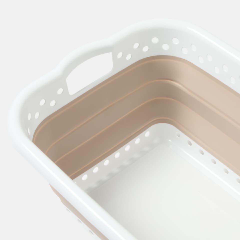 image 1 of OHS Collapsible Laundry Basket Folding Washing Clothes Storage