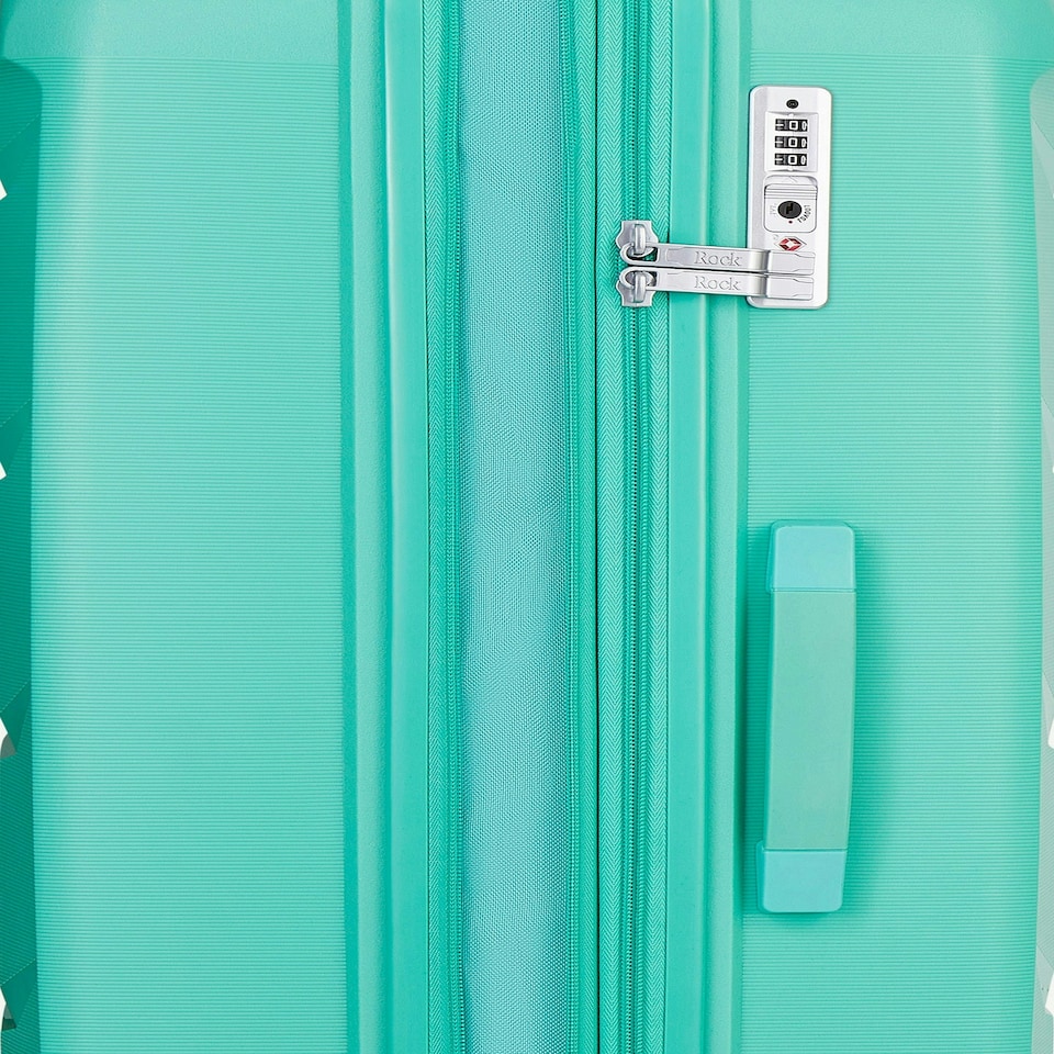 image 1 of Rock Tulum 3 Piece Set Suitcases Turquoise | Green | Large