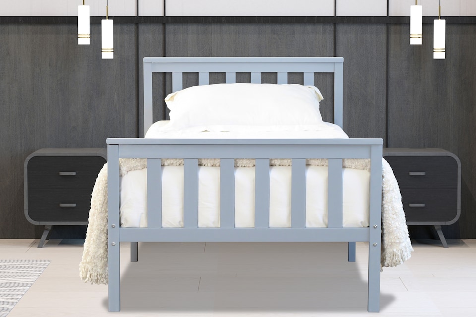 image 1 of Marnel 3ft Single Grey Bed Frame | Grey | Single