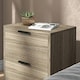 image 8 of HOMCOM Bedside Tables Set of 2 with 2 Drawers for Bedroom, Living Room, Black