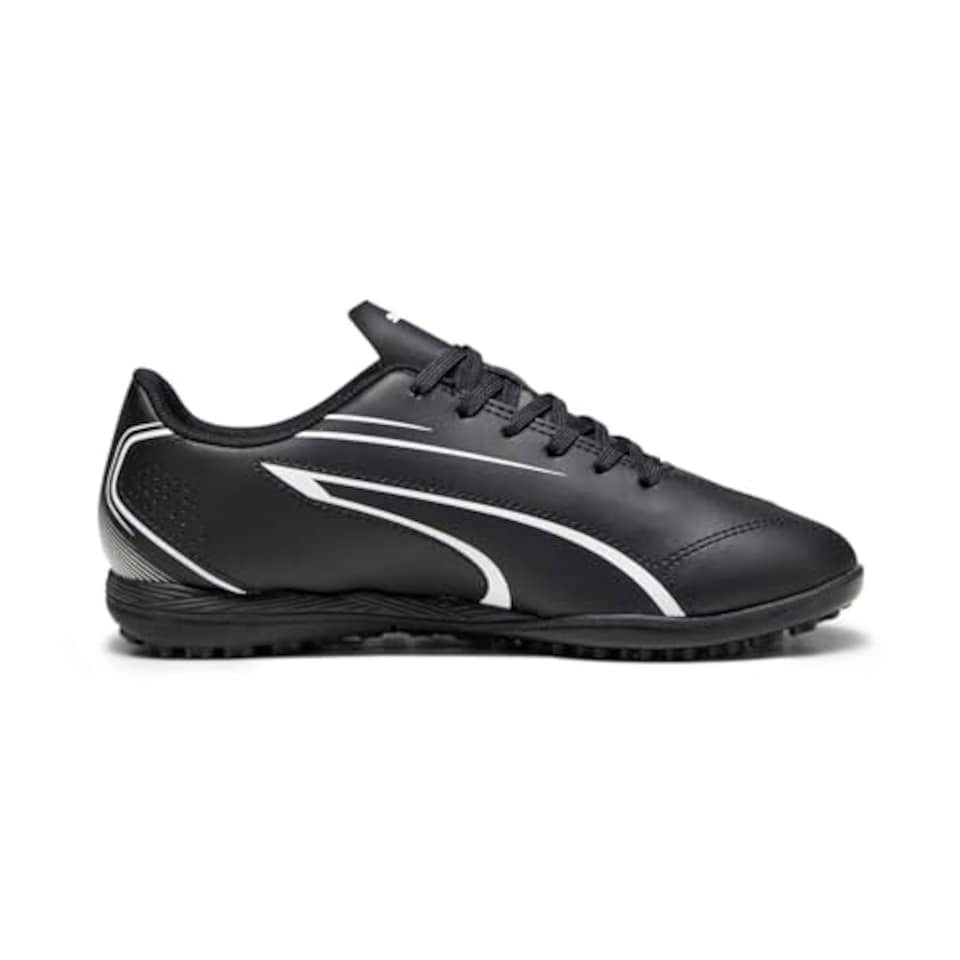 image 1 of Puma Unisex Youth Vitoria Tt Jr Soccer Shoes, Black- White, 11 UK