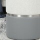 image 7 of HOMCOM Round Storage Ottoman Set of 2, Nesting Footrest Stool | Grey | Cream and grey | Φ36 x 45H cm (large), Φ31.5 x 39H cm (small)
