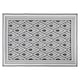 image 2 of JVL Lightweight Reversible Outdoor Rug – Geometric Pattern, Plastic Woven, 120 x 170 cm