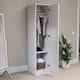 image 2 of Vida Designs Riano 1 Door Wardrobe With Shelf & Clothes Rail, White