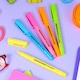 image 8 of Liquid Accent Highlighters Marker Pens School Stationery Set | Multi | Multicoloured | Set of 50