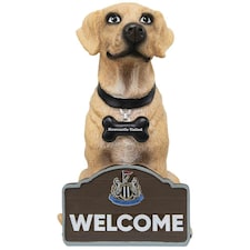 Newcastle United FC Labrador Garden Gnome - Brown/White/Black - One Size