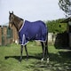 image 3 of Gallop Equestrian Summer Sheet Red | Size: 5ft 6
Colour: Navy/Sky Blue
