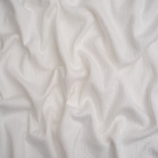 Minerva Core Range White Double Layer Cotton Sweater Knit Stretch Fabric for Dressmaking, 150cm / 59" Wide - per metre