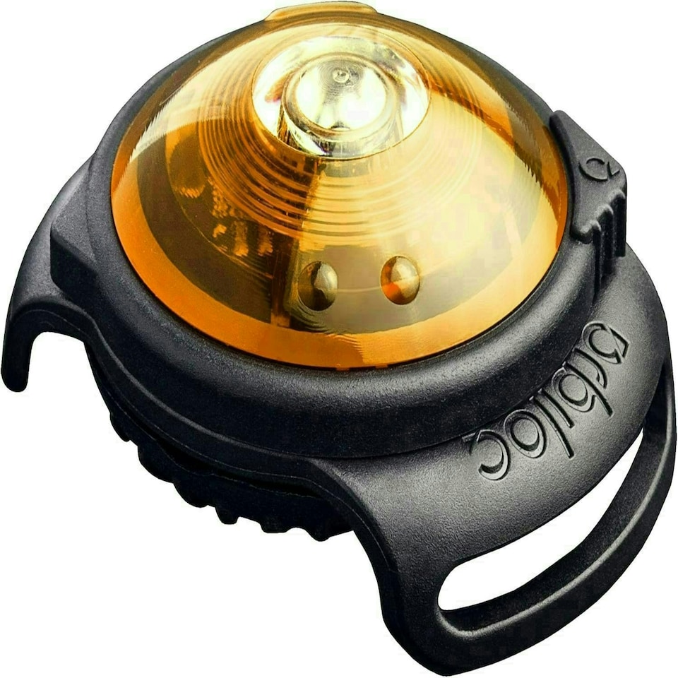 image 1 of Orbiloc Dual Flashing/Solid Safety LED Light for Dogs - Yellow - One Size