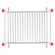 image 3 of SPARES2GO Universal Large Fridge Freezer Shelf Adjustable White Plastic Coated Extendable (Pack of 2 Shelves) White