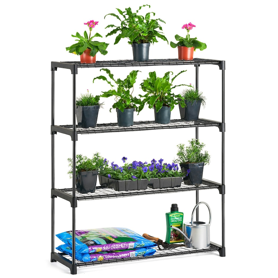 image 1 of 4 Tier Greenhouse Staging