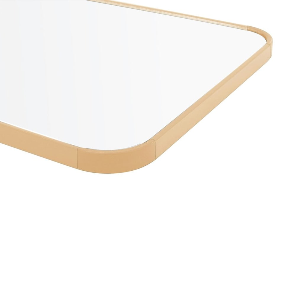 image 1 of Living and Home Full-Length Door Hanging Mirror with Rounded Corners | Yellow