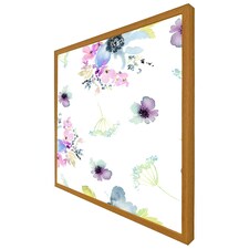 Watercolour flowers (Picture Frame) Brown | Oak | XS