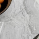 image 3 of Furniturebox Carson White Marble Effect Square Dining Table & 2 Navy Pesaro Black Leg Chairs