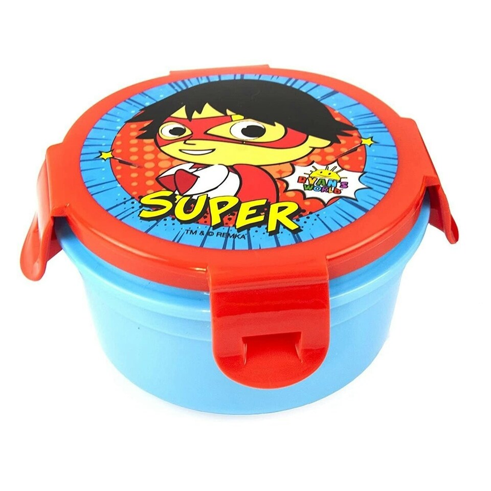 image 1 of Ryan´s World Childrens/Kids Lunch Box Set (Pack Of 3) - Red/Blue - One Size