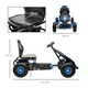 image 3 of HOMCOM Children Pedal Go Kart w/ Adjustable Seat, Rubber Wheels, Brake, Blue