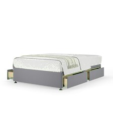 Silver Plush Velvet 4 Drawer Divan Base Super King