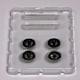 image 3 of BNDS Custom Wheel Parts Wheel and Tyre Set Gloss Black 1:64 MOT Hobby BC26404SBK