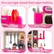 image 6 of COSTWAY Kids Kitchen Playset Corner Play Kitchen with Realistic Sounds-Pink