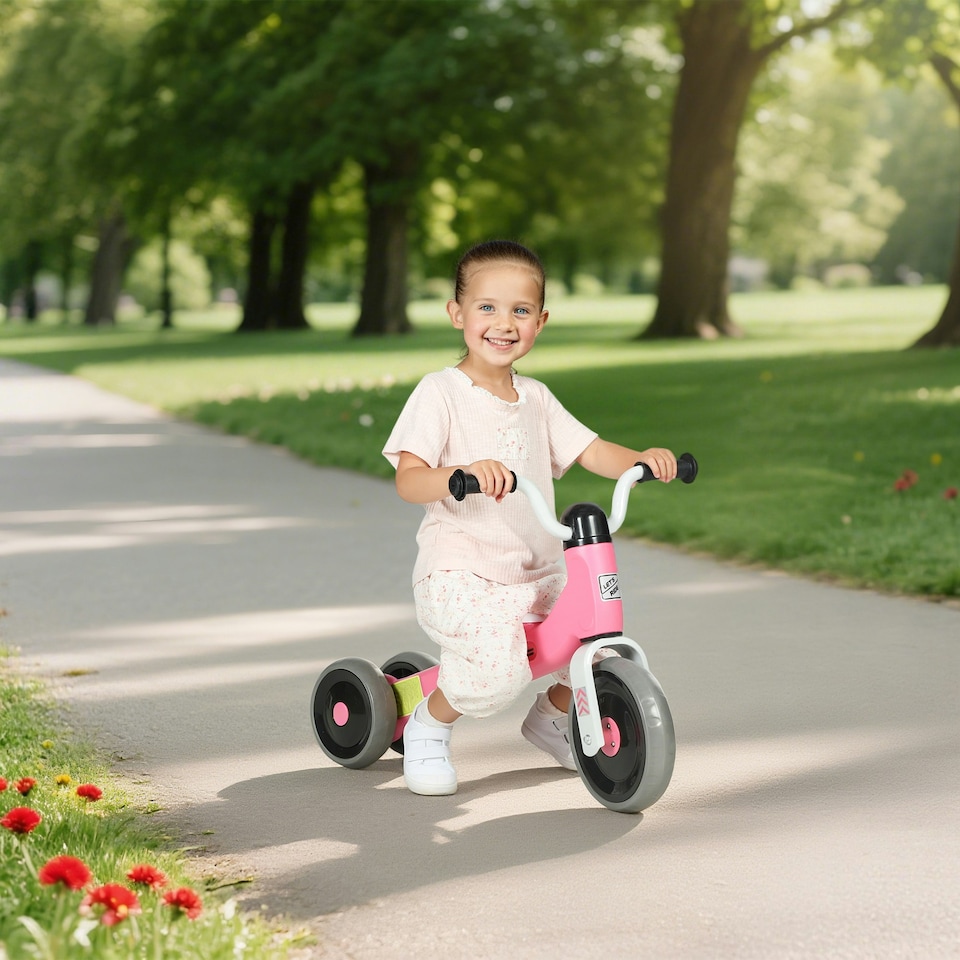 image 1 of AIYAPLAY Baby Balance Bike with 3 Wheels for 12-36 Months, Pink