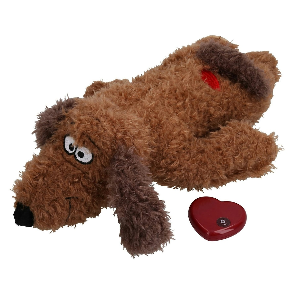 image 1 of Puppy Dog Anti Anxiety Plush Buddy Separation Anxiety Comforter Heart Beat Toy