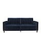 image 1 of Pin tufted transitional Sofa Bed velvet blue Blue | BLUE