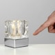 image 1 of ValueLights Modern Chrome Glass Ice Cube Touch Table Lamp