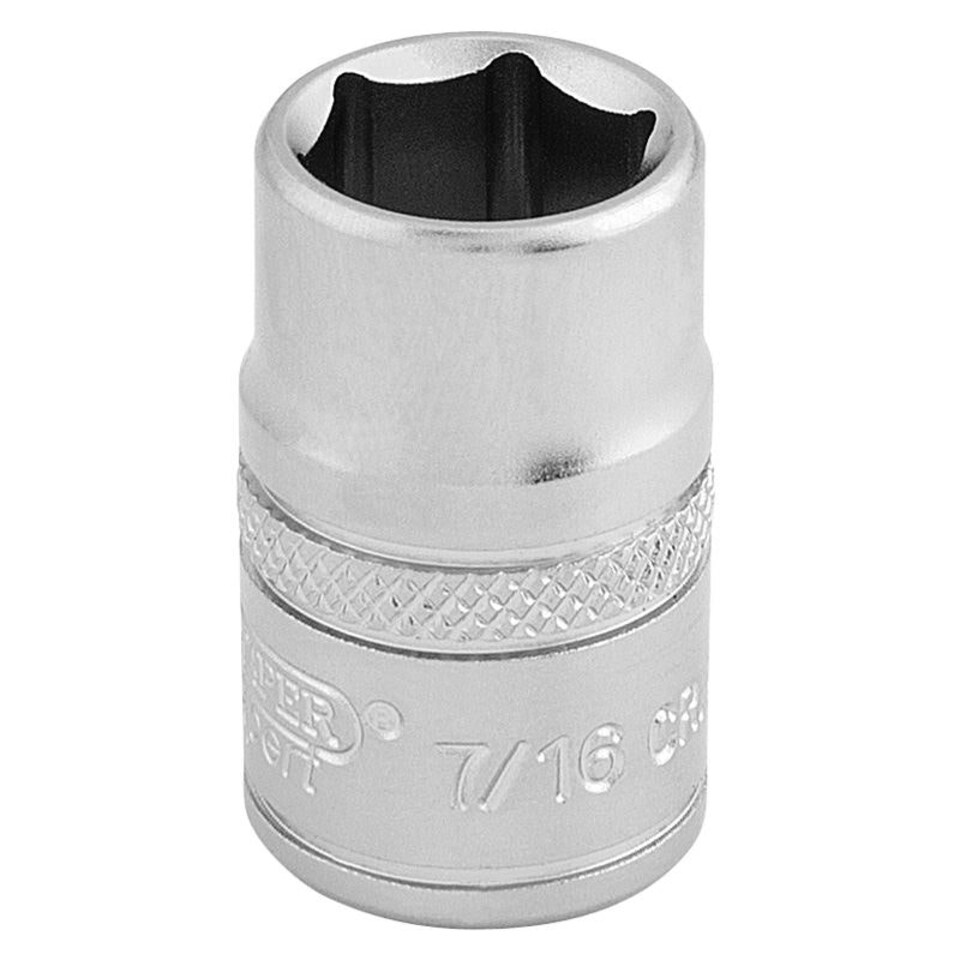 7/16" 6Pt Socket 3/8 Dr-Pckd - 16551